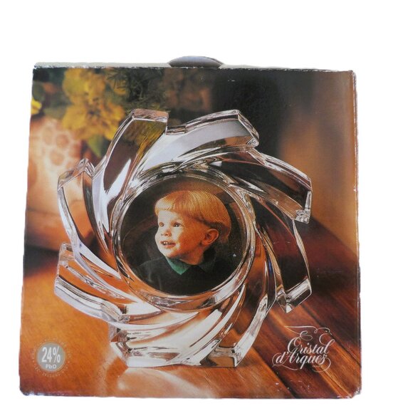 Cristal D' Arques France Crystal 24%Pb0 Picture Frame Vintage 1999- 2pcs- $35 - Picture 4 of 6